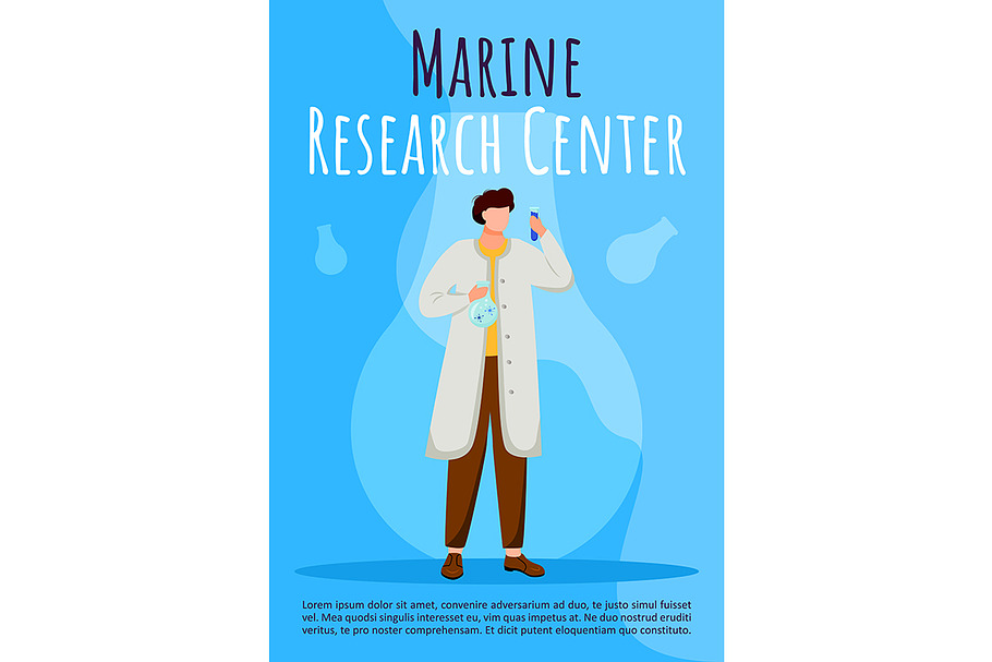 Marine research center poster in Invitation Templates - product preview 8