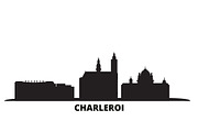 Belgium, Charleroi city skyline