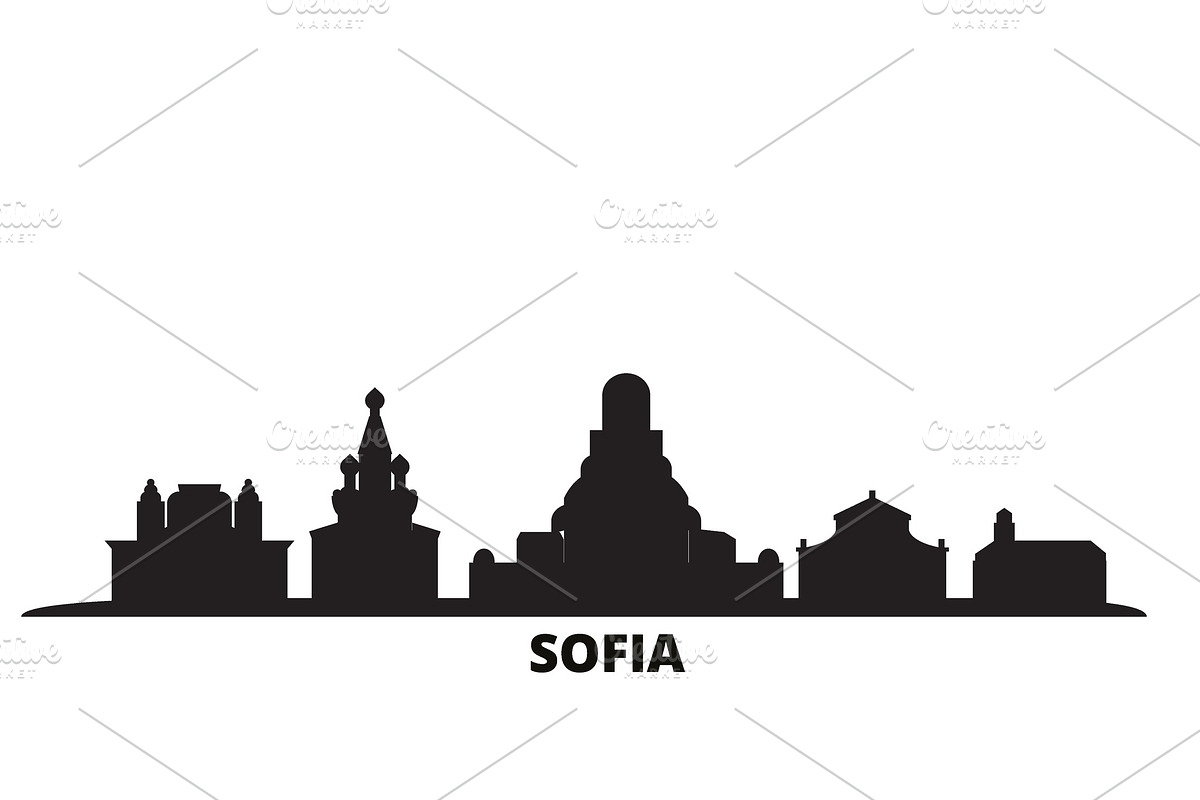 Bulgaria, Sofia city skyline in Illustrations - product preview 8