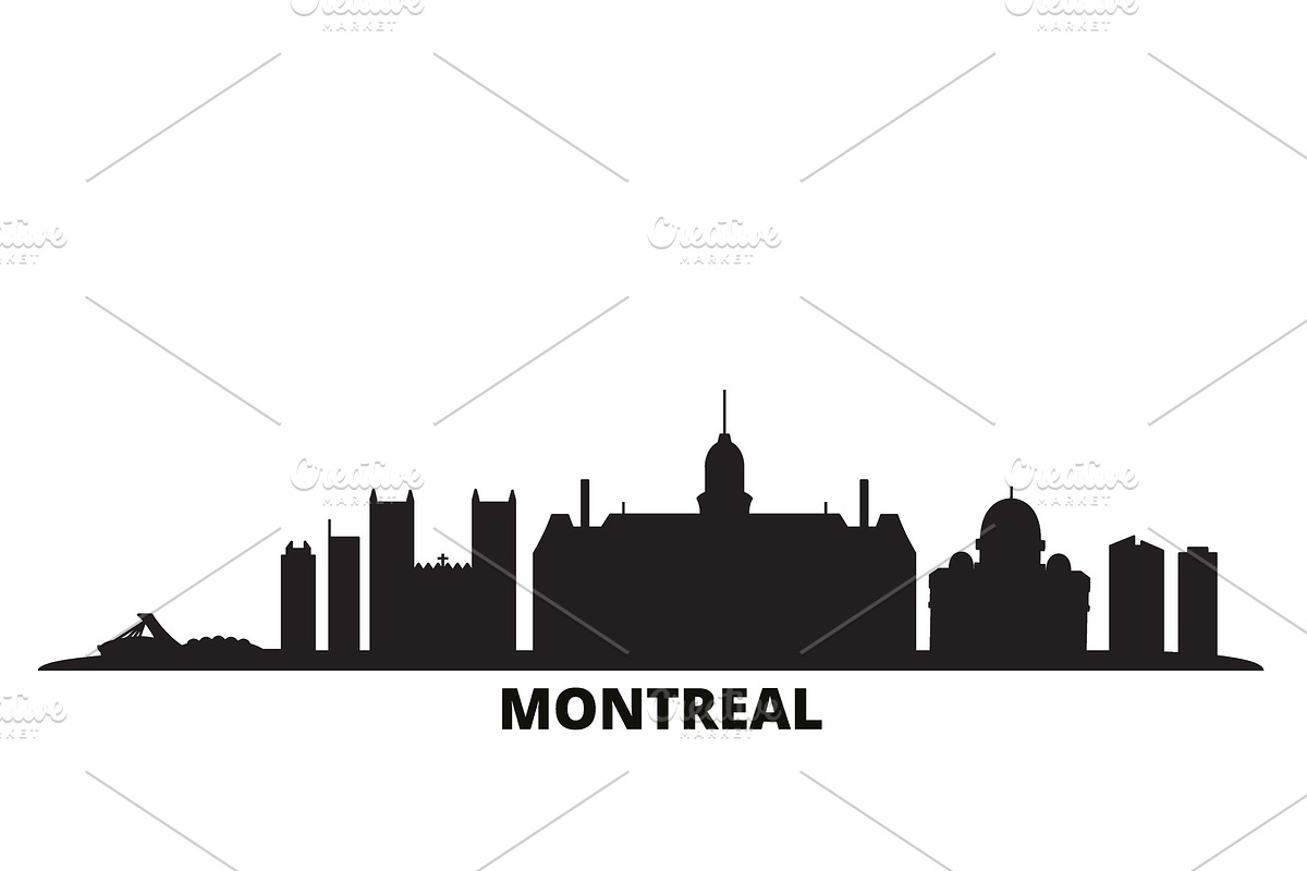 Canada, Montreal city skyline in Illustrations - product preview 8