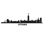 Canada, Ottawa city skyline isolated