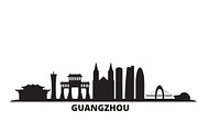 China, Guangzhou city skyline
