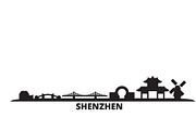 China, Shenzhen city skyline