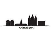 Colombia, Cartagena city skyline