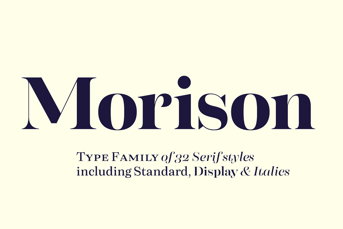 Morison Display & Serif in Serif Fonts - product preview 8