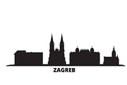 Croatia, Zagreb city skyline