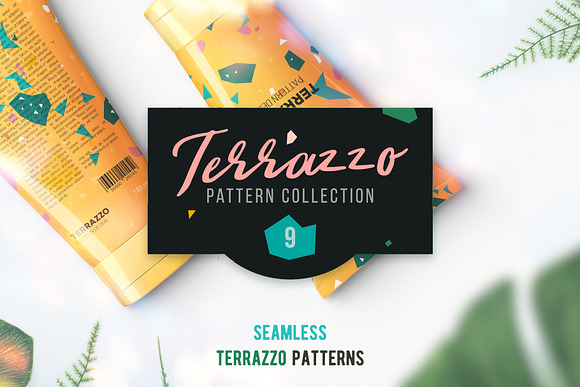 Terrazzo 9 Seamless Patterns Set in Patterns - product preview 2