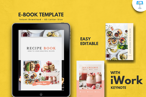 Minimal Recipe Book Template Keynote