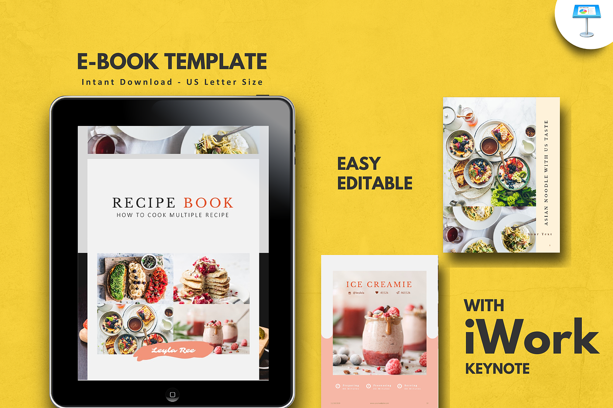 Minimal Recipe Book Template Keynote in Brochure Templates - product preview 8