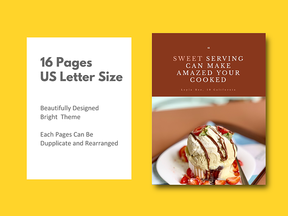 Minimal Recipe Book Template Keynote in Brochure Templates - product preview 3