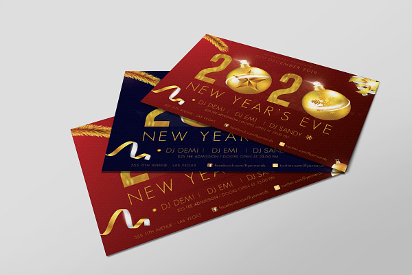 2020 New Years Flyer Template