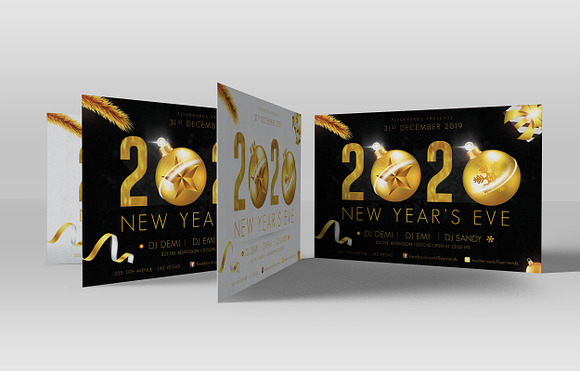 2020 New Years Flyer Template in Flyer Templates - product preview 1