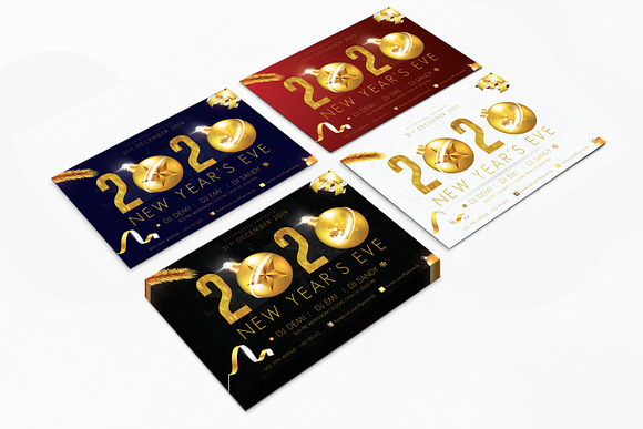 2020 New Years Flyer Template in Flyer Templates - product preview 2