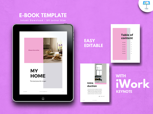 UPDATE! v2.4 eBook Template Keynote in Brochure Templates - product preview 3