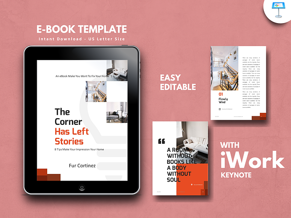 UPDATE! v2.4 eBook Template Keynote in Brochure Templates - product preview 4