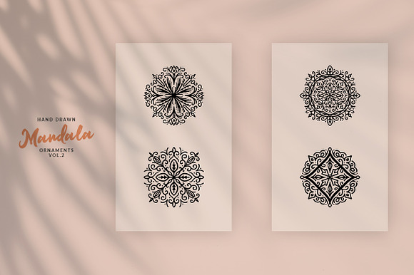 Hand Drawn Mandala Ornaments Vol.2 in Illustrations - product preview 1