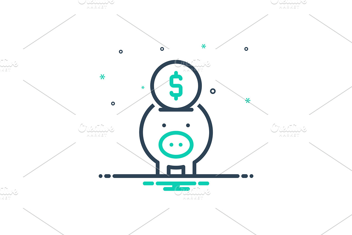 Banking piggy icon in Icons - product preview 8