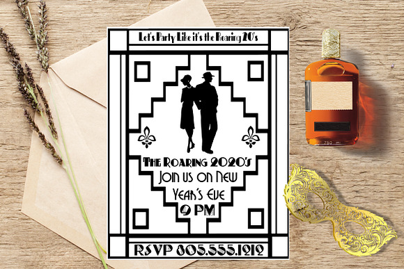 Gatsby Style Jazz Couples AI EPS PNG in Illustrations - product preview 6