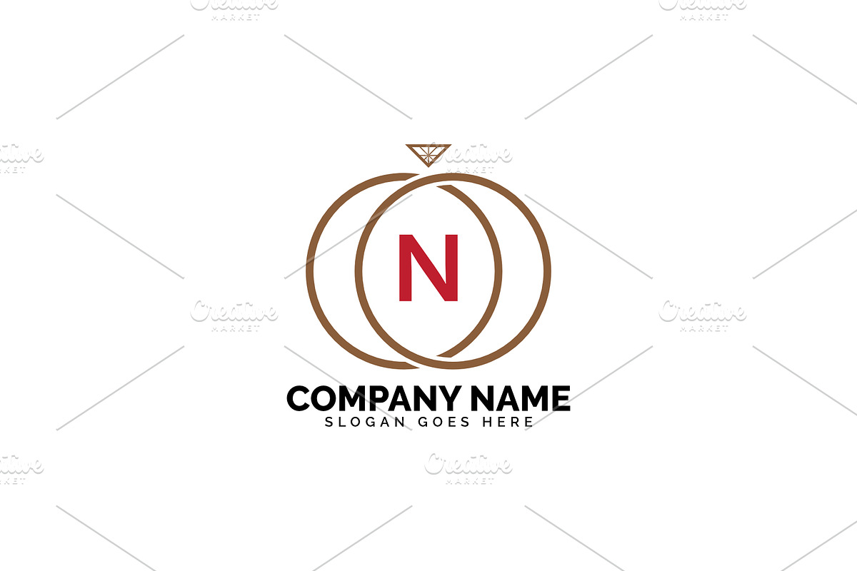 n letter ring diamond logo in Logo Templates - product preview 8