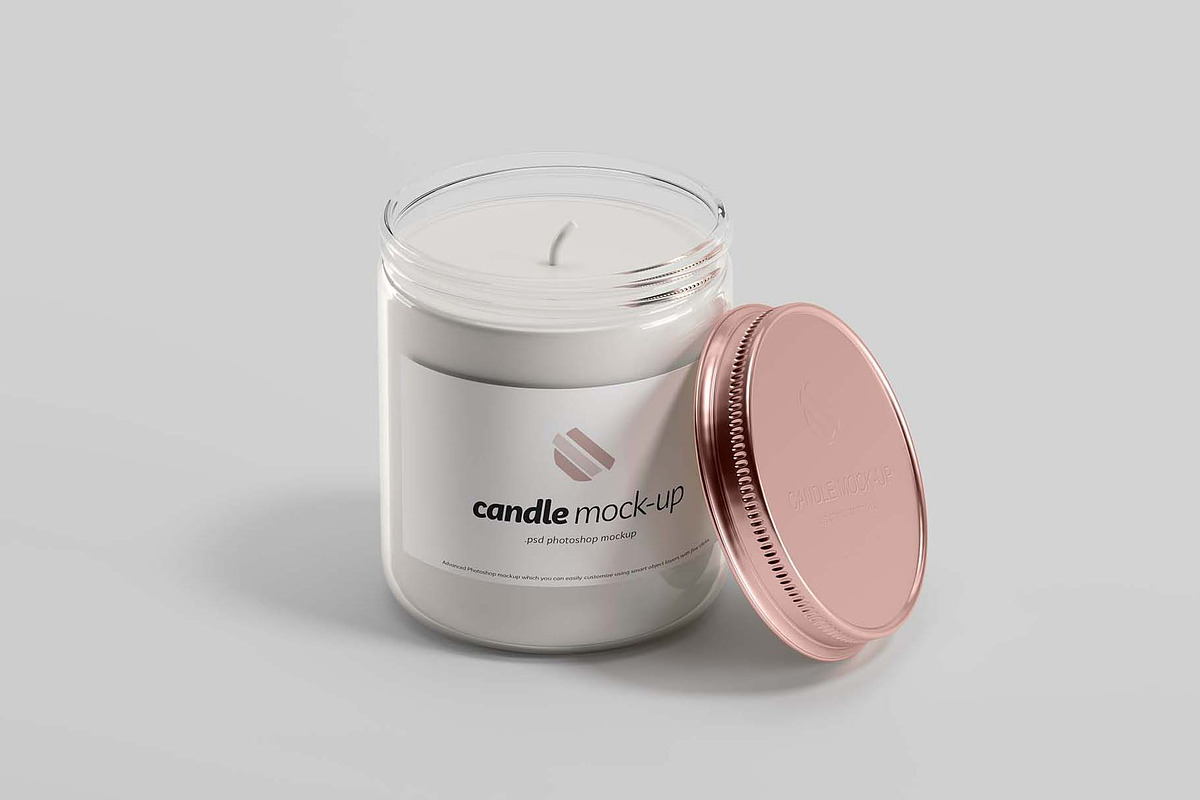 Branded Candle Mockup in Branding Mockups - product preview 8
