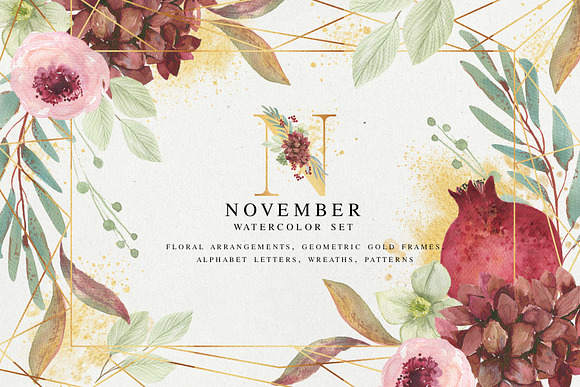 Watercolor Floral BUNDLE 2019 in Illustrations - product preview 3