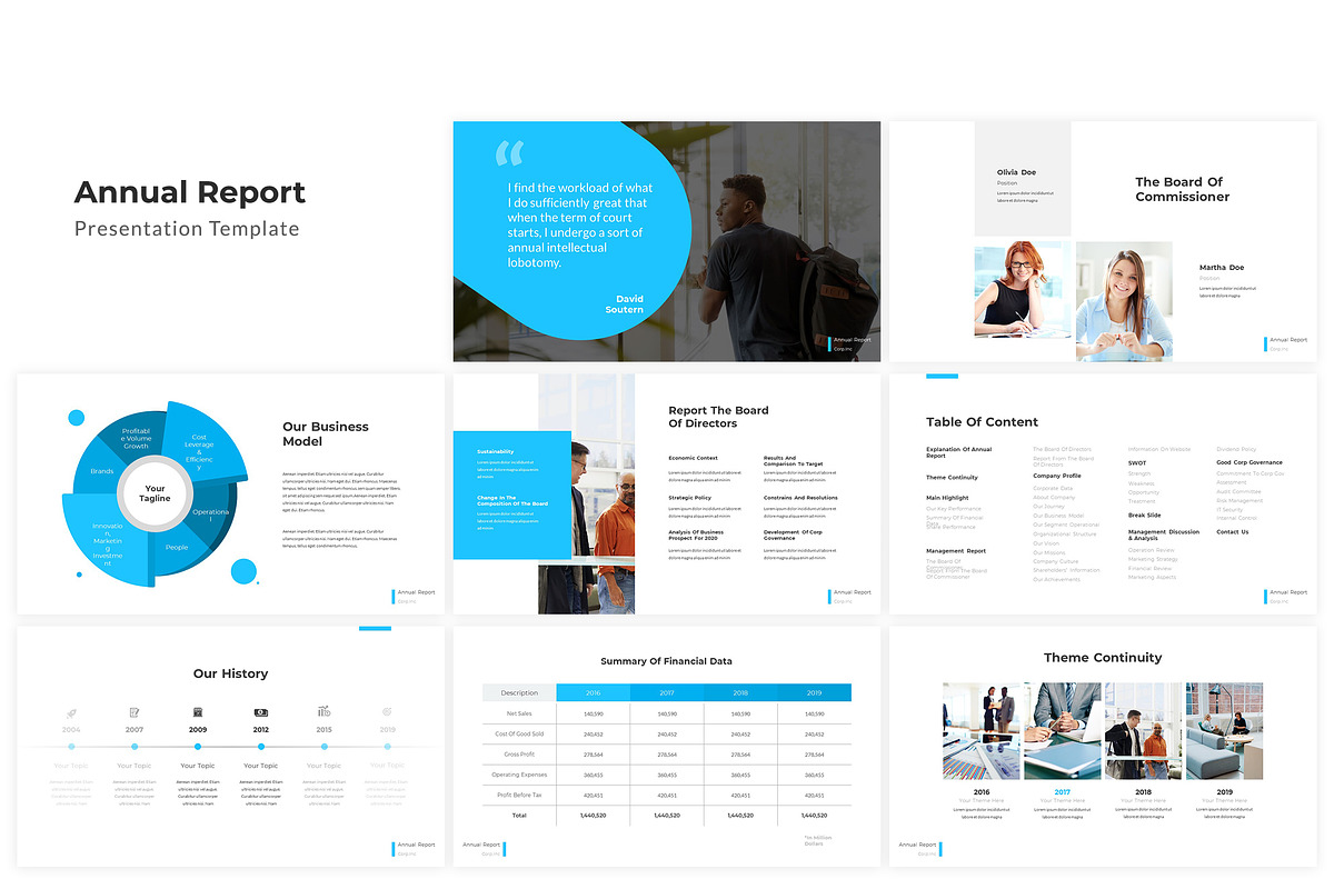 Annual Report - Google Slides in Google Slides Templates - product preview 8