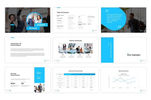 Annual Report - Google Slides in Google Slides Templates - product preview 1