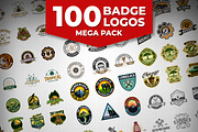 100 Badge Logos Mega Pack