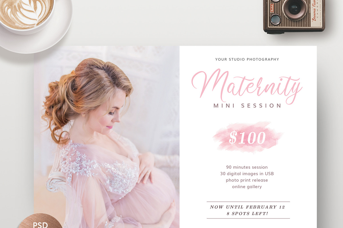 Maternity Mini Session MS049 in Flyer Templates - product preview 8