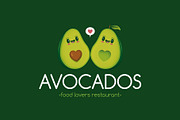 Avocados Love Logo Template