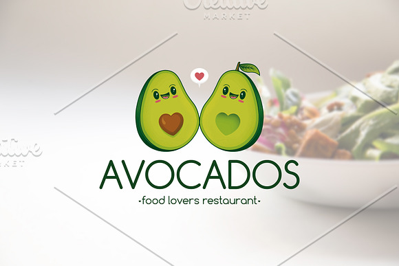 Avocados Love Logo Template in Logo Templates - product preview 1