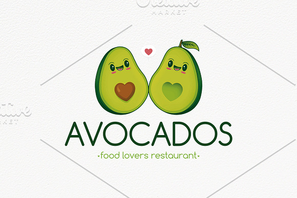 Avocados Love Logo Template in Logo Templates - product preview 2