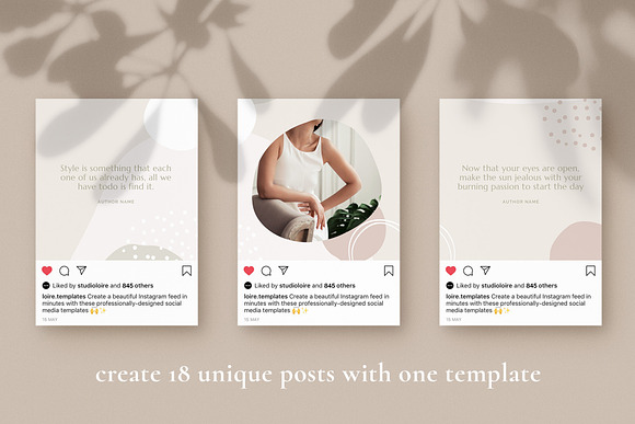 Octavia Instagram puzzle | CANVA in Instagram Templates - product preview 4