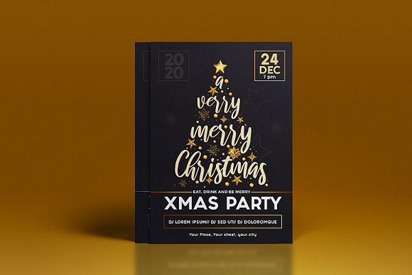 Christmas and Happy New Year flyers in Flyer Templates - product preview 1