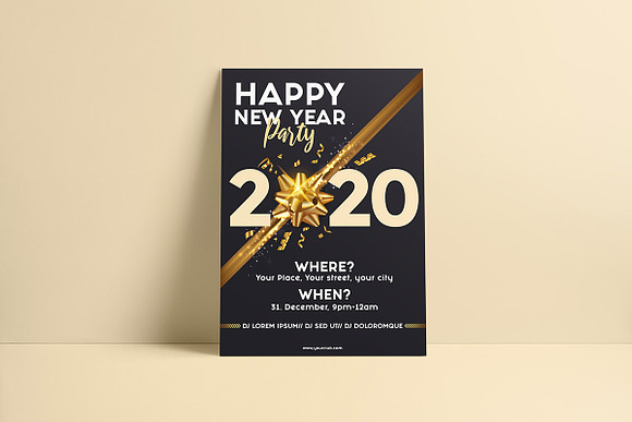 Christmas and Happy New Year flyers in Flyer Templates - product preview 6