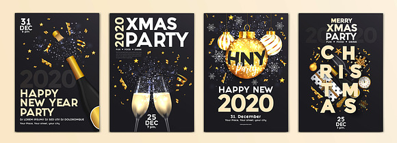 Christmas and Happy New Year flyers in Flyer Templates - product preview 9