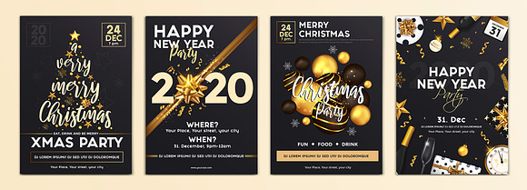 Christmas and Happy New Year flyers in Flyer Templates - product preview 10