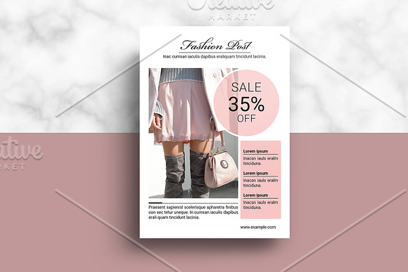 Fashion Postcard Flyer V1113 in Flyer Templates - product preview 1