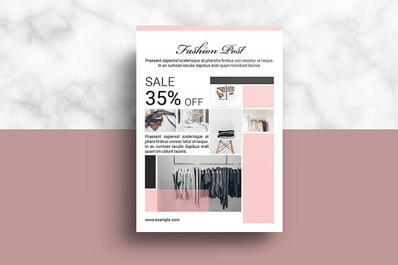 Fashion Postcard Flyer V1113 in Flyer Templates - product preview 3