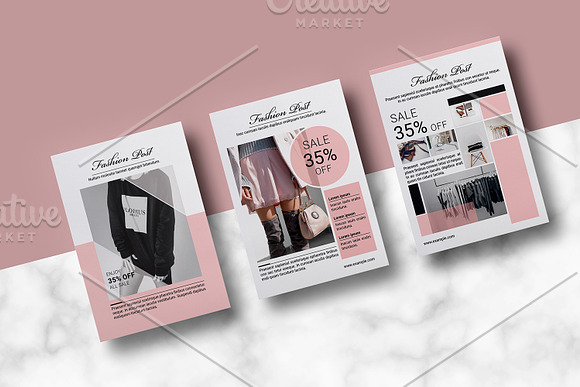 Fashion Postcard Flyer V1113 in Flyer Templates - product preview 4