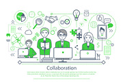 Collaboration Poster with Text