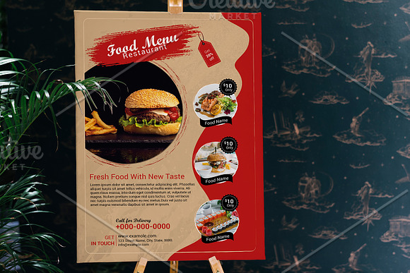 Restaurant Flyer Template -V02 in Flyer Templates - product preview 2