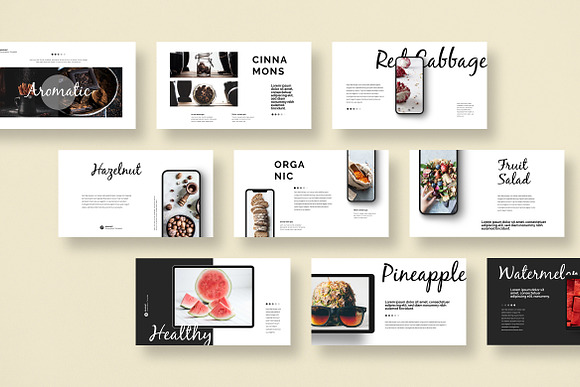 Gourmet Power Point in PowerPoint Templates - product preview 1