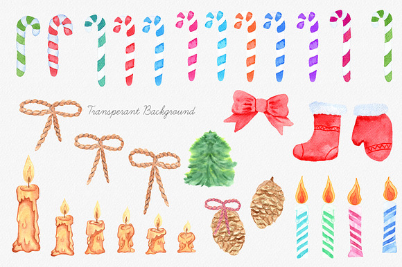 Christmas Watercolor Bundle in Illustrations - product preview 2