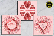Valentines Day Cards Set