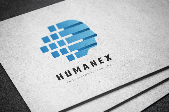 Pixel Human Data Logo in Logo Templates - product preview 1