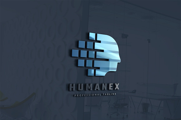 Pixel Human Data Logo in Logo Templates - product preview 2