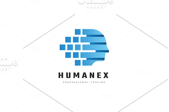 Pixel Human Data Logo in Logo Templates - product preview 4