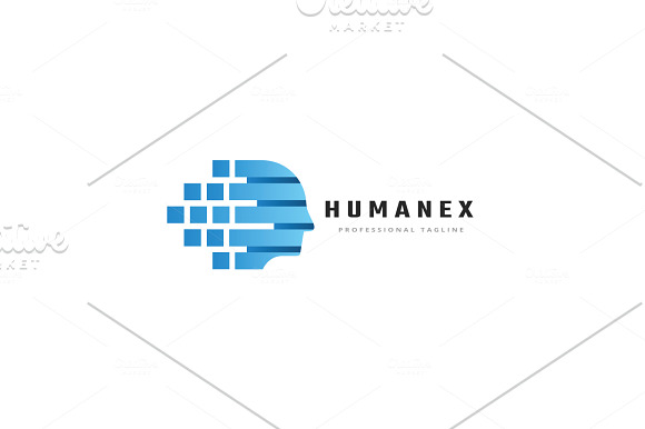 Pixel Human Data Logo in Logo Templates - product preview 5