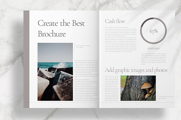 Brown Lifestyle Brochure Layout in Brochure Templates - product preview 5